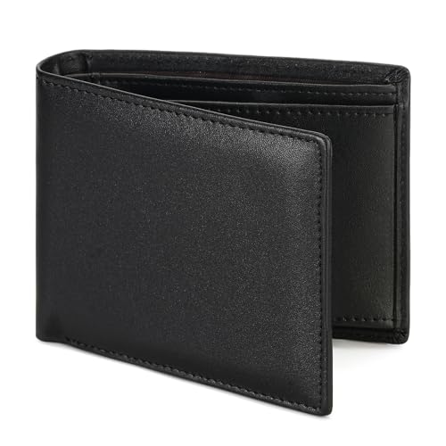 GOIACII Geldbörse Herren aus Leder mit RFID Schutz Echtleder Portmonee, Portemonnaie für Männer Groß Kapazität mit 6 kartenetui und Münzfach von GOIACII