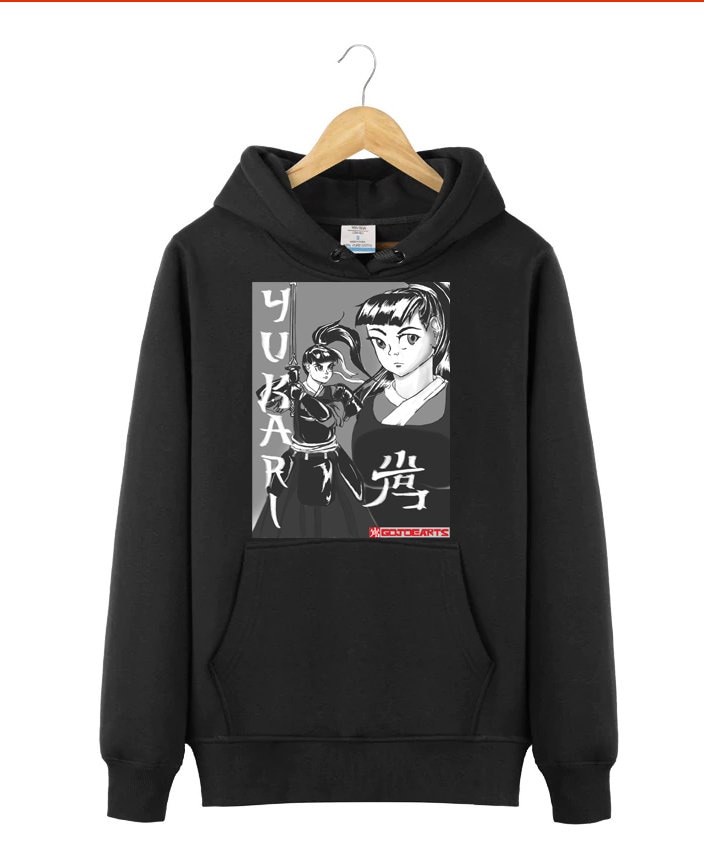 Yukari Hoodie Schwarz Yukari Hoodie Schwarz von GOJOEARTS