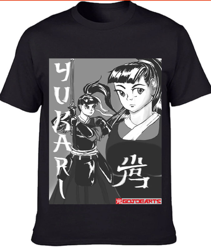Yukari T-Shirt Schwarz Yukari T-Shirt Schwarz von GOJOEARTS