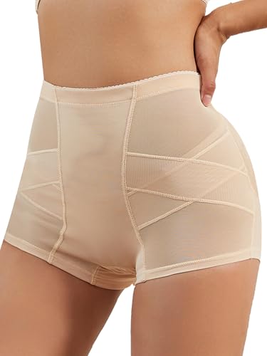 GOLD CARP Shapewear Mittlere Taille Bauchkontrolle Abnehmen Body Shaper Gepolsterte Höschen Nahtlose Damen Unterwäsche,Beige,XL GOLD CARP Shapewear Mittlere Taille Bauchkontrolle Abnehmen Body Shaper Gepolsterte Höschen Nahtlose Damen Unterwäsche,Beige,XL von GOLD CARP