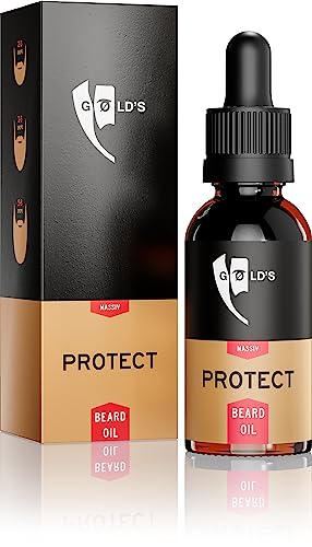 GØLD´s Bartöl Herren Protect aus Arganöl I 6 Monate Vorteilspack I Bartöl für weichen Bart I Bart Öl für intensive Bartpflege (1 x 30ml) von GOLD's BEARD OIL