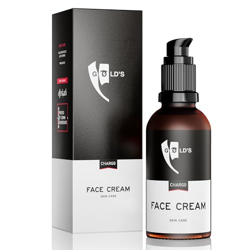 GØLD's Gesichtspflege für Männer – Nährende Feuchtigkeitscreme gegen Falten und Trockenheit, mit Anti-Aging-Effekt und Hyaluronsäure von GOLD's BEARD OIL
