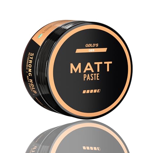 GØLD´s Haarwachs Matt Paste für Männer - Natürlicher Look, 24h Halt, Mattes Finish - Für jedes Haar - Vegan (1x 100ml) von GOLD's BEARD OIL