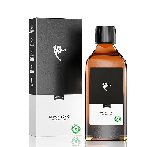 GØLD's Repair Tonic Haarwasser für Männer - Belebende Haut- und Haarpflege für Bart, Kopfhaare, trockene Kopfhaut, Schuppen, Haarausfall - 200ml von GOLD's BEARD OIL