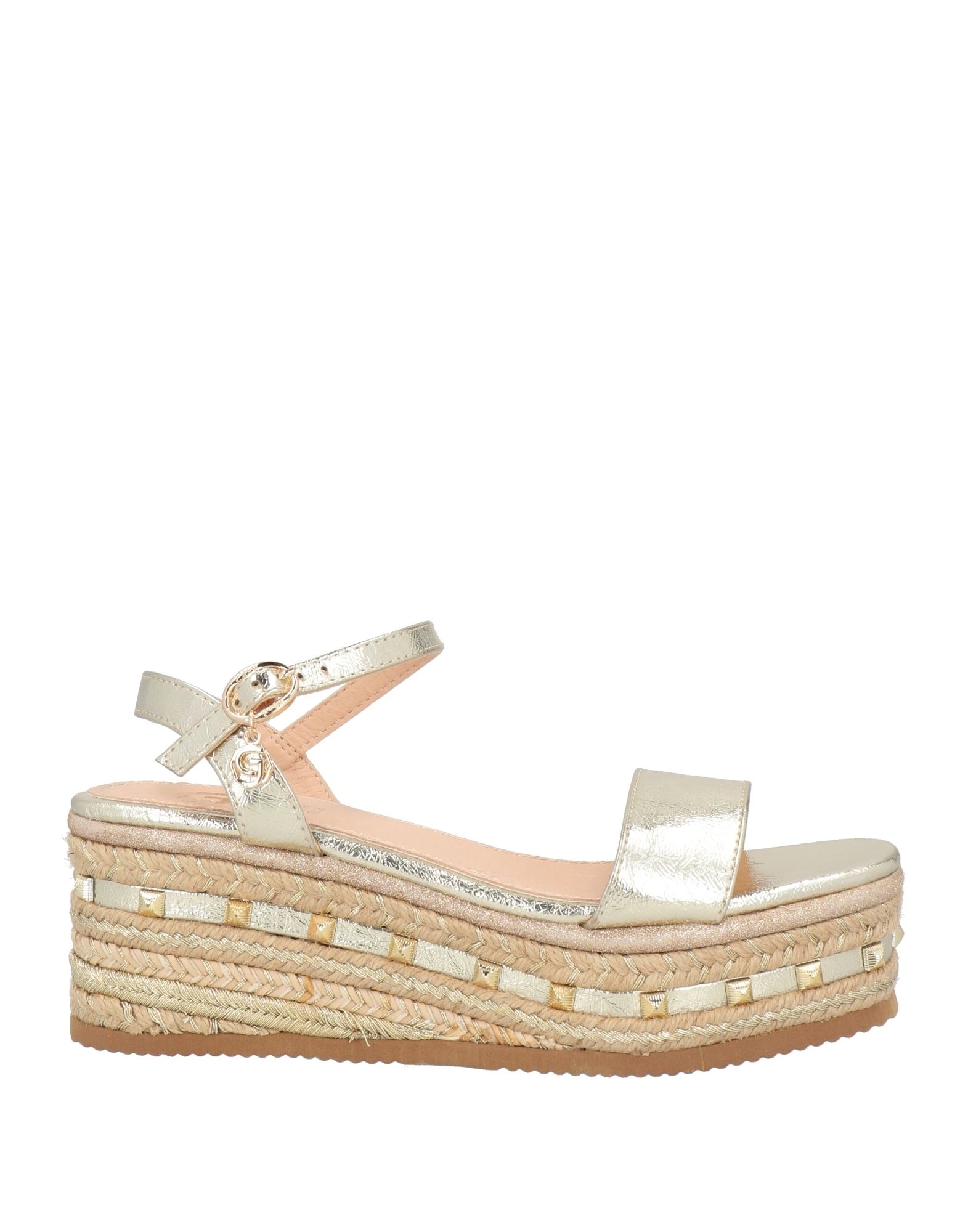 GOLD & GOLD Espadrilles Damen Platin von GOLD & GOLD