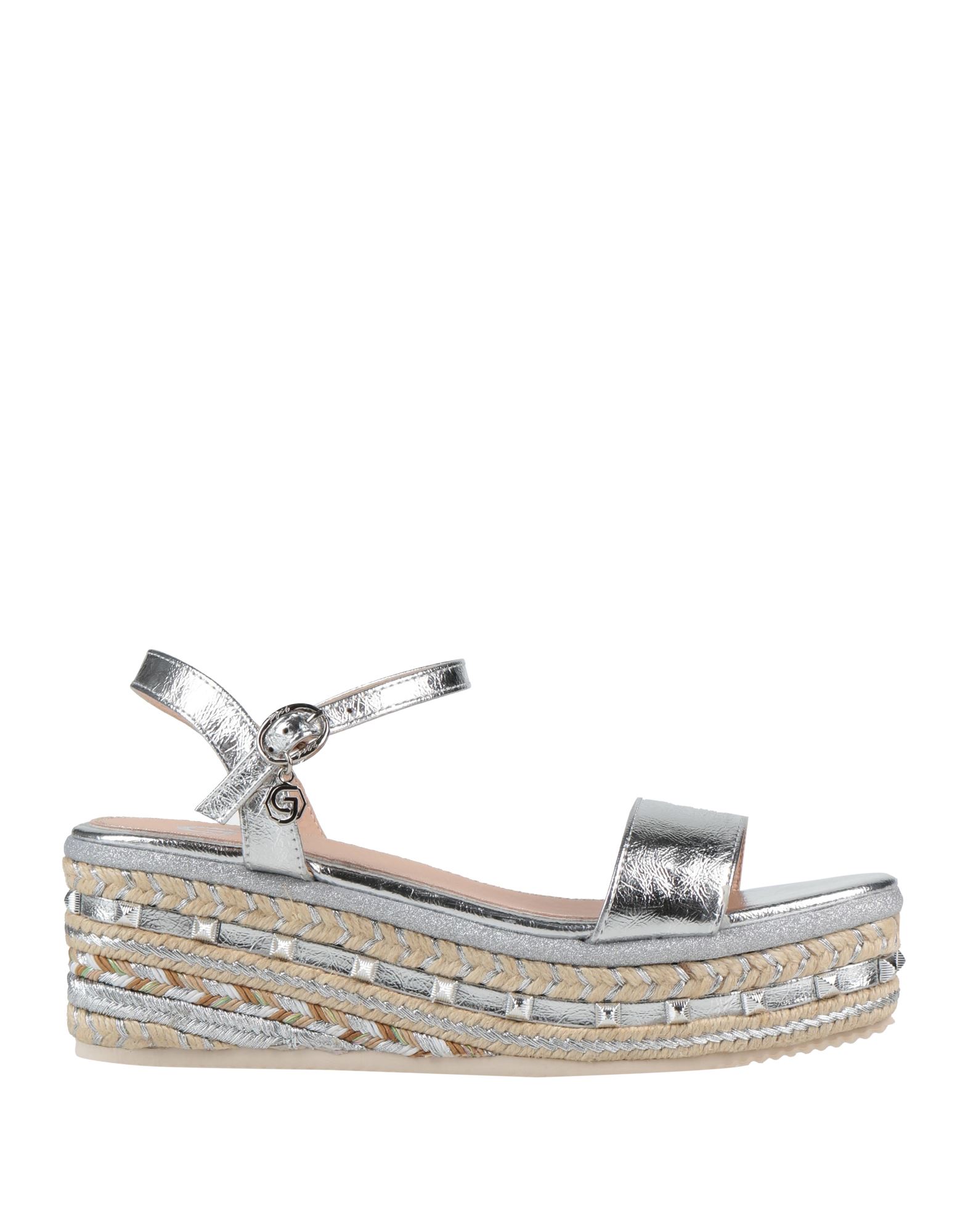 GOLD & GOLD Espadrilles Damen Silber von GOLD & GOLD