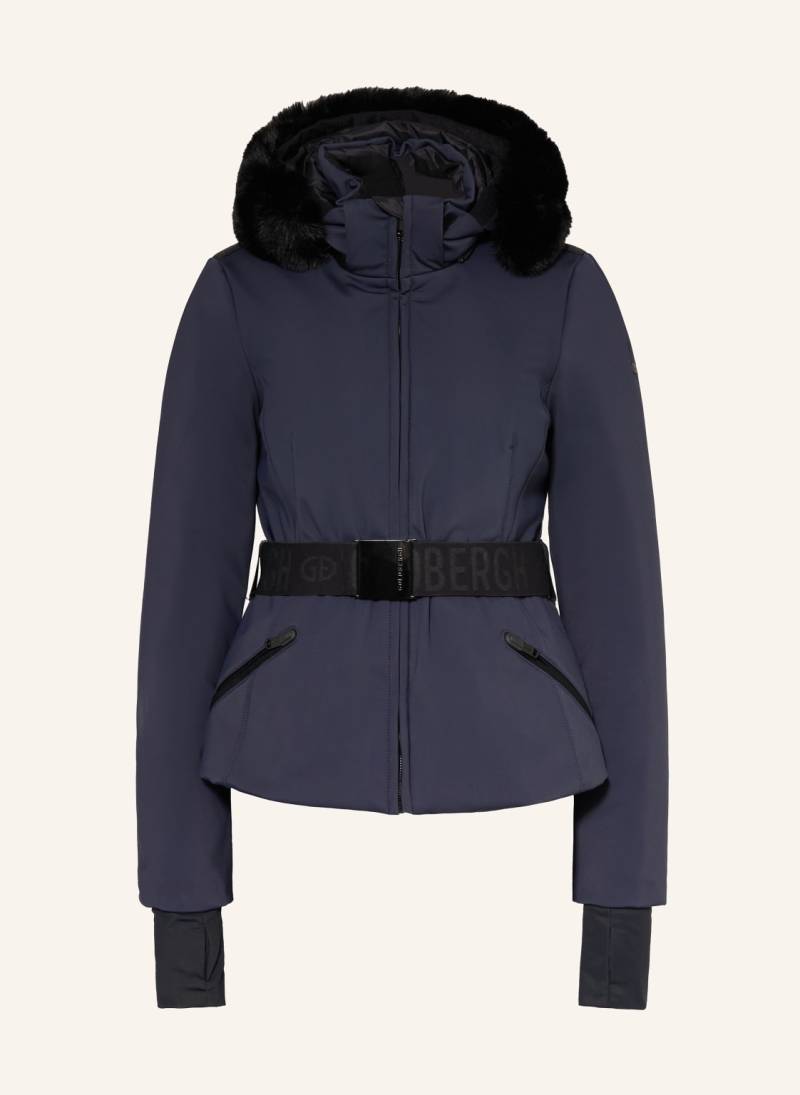Goldbergh Daunen-Skijacke Gida Faux Border Mit Kunstfell blau von GOLDBERGH