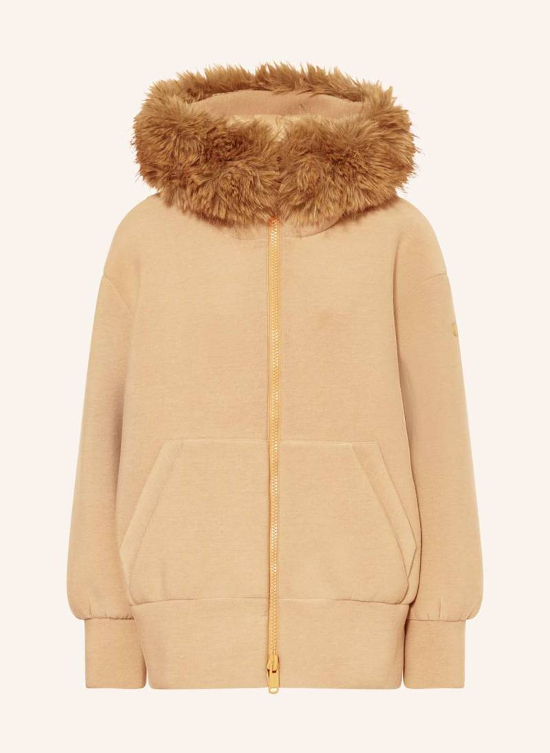 Goldbergh Oversized-Funktionsjacke Luce Mit Abnehmbarem Kunstpelz beige von GOLDBERGH