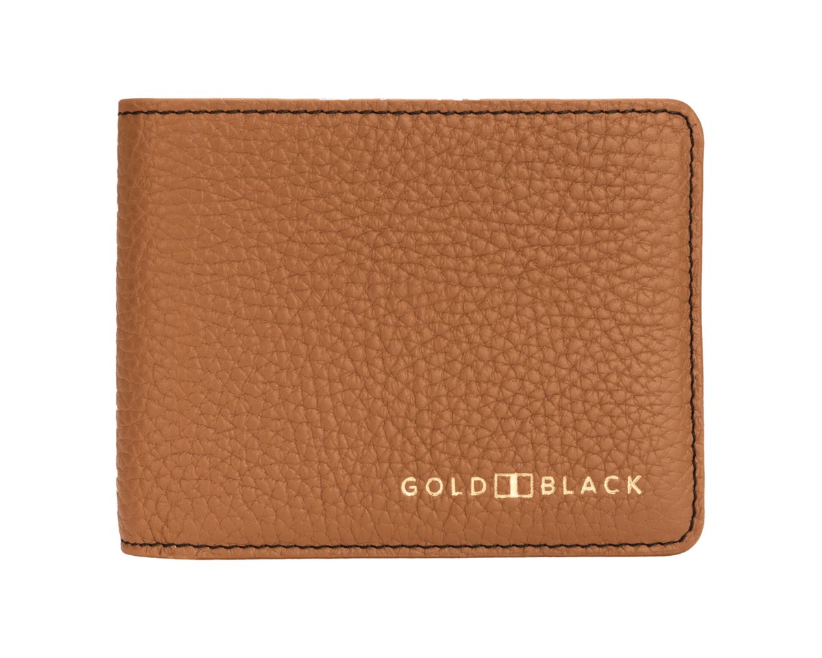 GOLDBLACK Geldbörse Geldbörse GM Leder Nappa Braun von GOLDBLACK