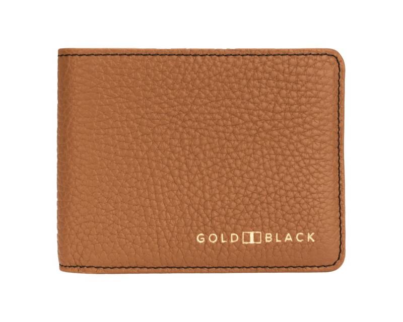 GOLDBLACK Geldbörse Geldbörse GM Leder Nappa Braun von GOLDBLACK