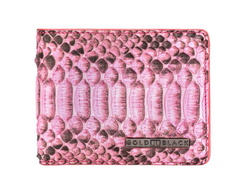 GOLDBLACK Geldbörse Geldbörse GM Pythonleder Pink von GOLDBLACK