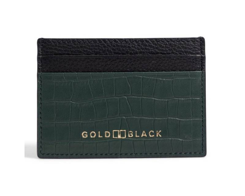GOLDBLACK Kartenetui Kartenetui CrocPrestige aus echtem Leder in grün von GOLDBLACK