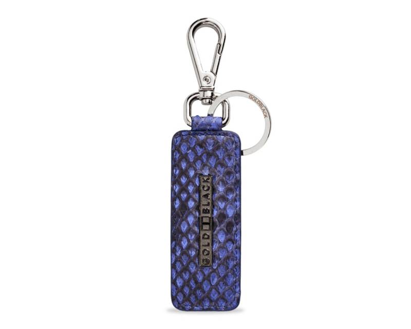 GOLDBLACK Schlüsselanhänger Schlüsselanhänger Pythonleder blau von GOLDBLACK
