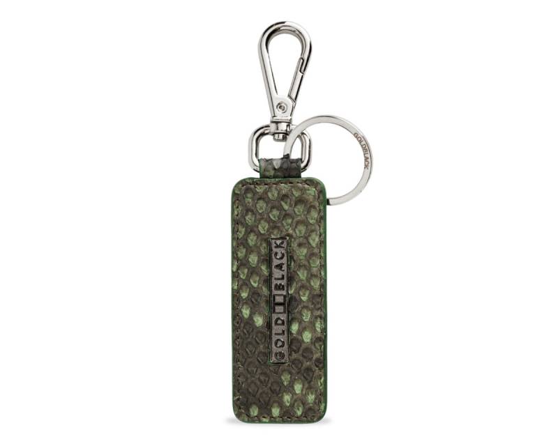 GOLDBLACK Schlüsselanhänger Schlüsselanhänger Pythonleder grün von GOLDBLACK