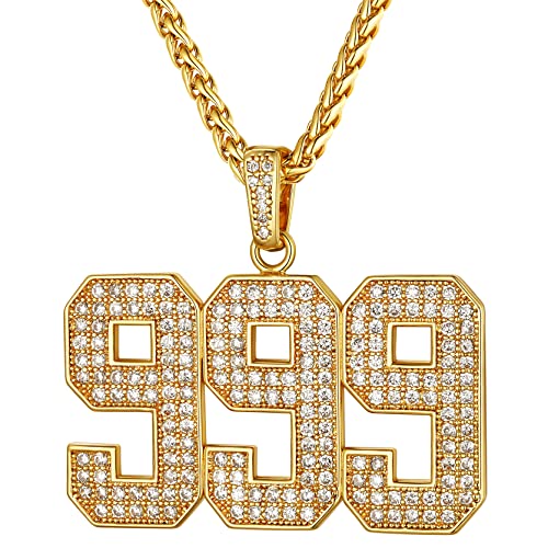 GoldChic Zirkonia Engelsnummer 000-999 Halskette Kupfer Herren Damen Iced Out Tenniskette mit 3 Zahlen DIY-Kombination 000-999 Charms 18K Vergoldet Anzahl Halskette GoldChic Zirkonia Engelsnummer 000-999 Halskette Kupfer Herren Damen Iced Out Tenniskette mit 3 Zahlen DIY-Kombination 000-999 Charms 18K Vergoldet Anzahl Halskette von GOLDCHIC JEWELRY