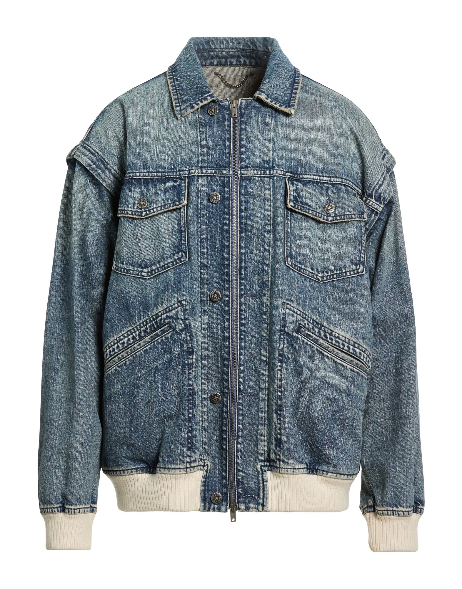 GOLDEN GOOSE Jeansjacke/-mantel Herren Blau von GOLDEN GOOSE