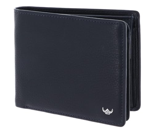 Golden Head Capri RFID Protect Billfold Coin Wallet Blue von Golden Head