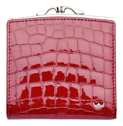 Golden Head Cayenne RFID Protect French Coin Purse Wallet Cherry von Golden Head