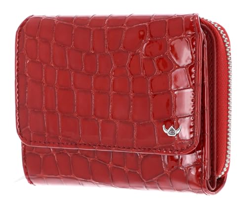 Golden Head Cayenne RFID Protect Zipped Billfold Coin Wallet Cherry von Golden Head