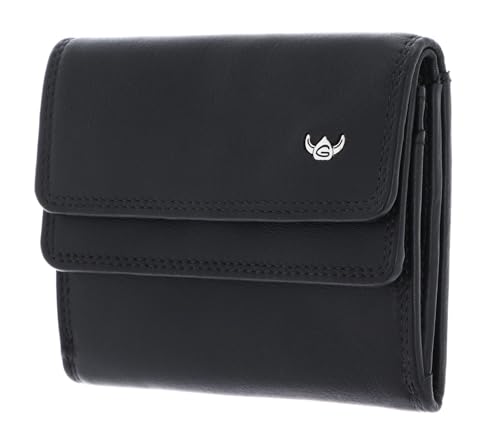Golden Head Polo RFID Protect Zipped Billfold Coin Wallet with Front Snap Closure Black von Golden Head