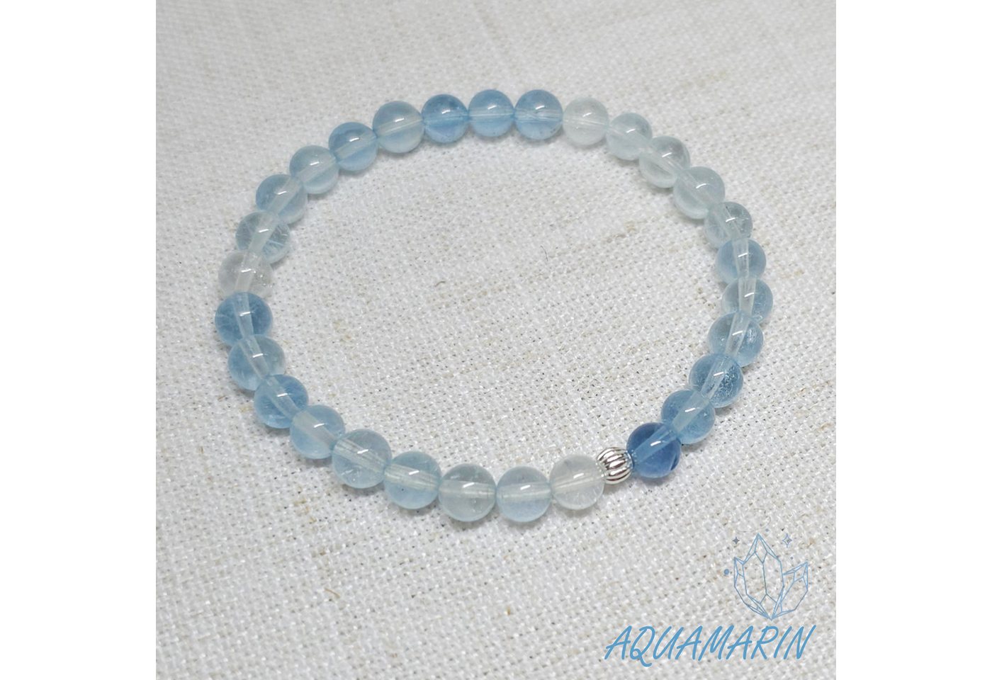 GOLDEN Armband Natürliches Aquamarin Armband März Geburtsstein, Geschenk für Sie von GOLDEN