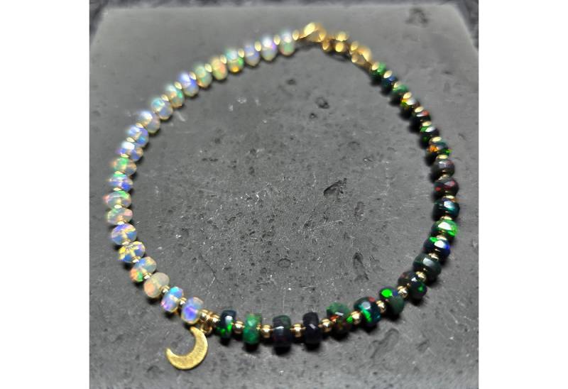 GOLDEN Armband Opal Armband, Welo Opal, natürlich, facettiert, Geburtsstein Oktober GOLDEN Armband Opal Armband, Welo Opal, natürlich, facettiert, Geburtsstein Oktober von GOLDEN