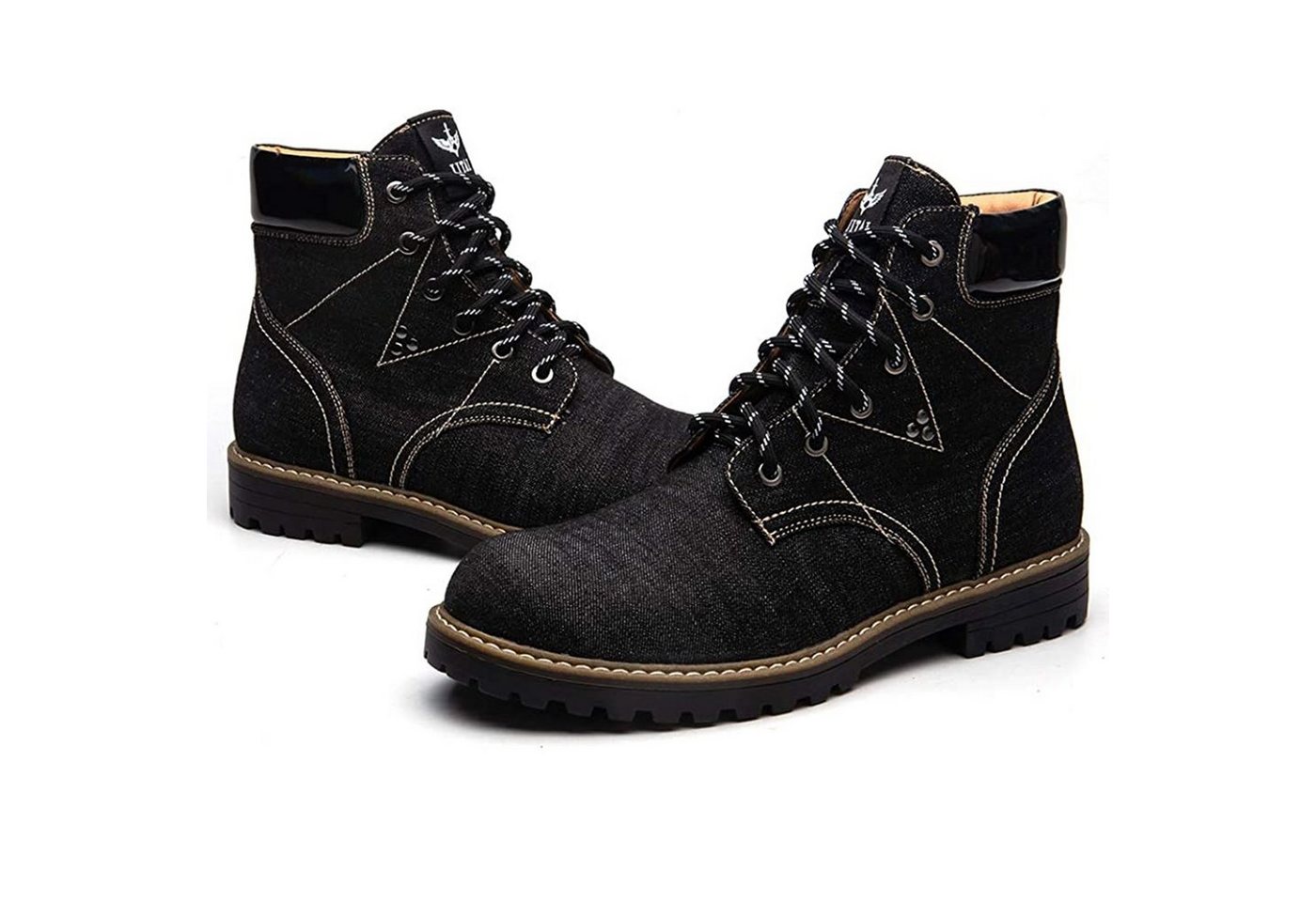 GOLDEN GOLDEN Winterstiefel Herren Schnürung Lässige Herrenstiefel Outdoorwinterstiefel von GOLDEN