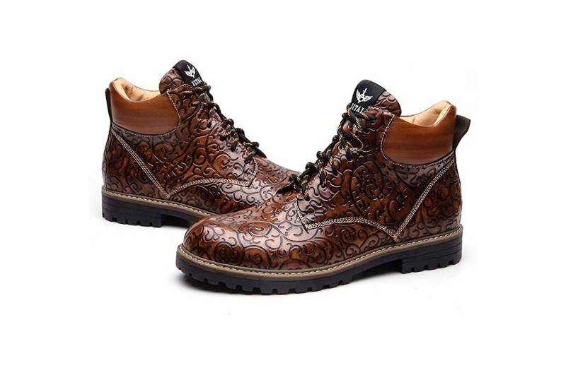 GOLDEN GOLDEN Winterstiefel Herren Schnürung Lässige Herrenstiefel Outdoorwinterstiefel von GOLDEN