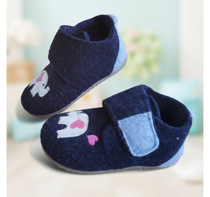 GOLDEN Hausschuhe Kinder Mädchen Junge Wärme Leicht Klettverschluss Plüsch Hausschuhe von GOLDEN