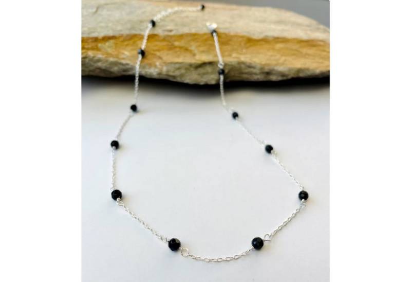 GOLDEN Silberkette Handgefertigte Onyx Gold Halskette, Perlenkette, Geburtstagsgeschenk GOLDEN Silberkette Handgefertigte Onyx Gold Halskette, Perlenkette, Geburtstagsgeschenk von GOLDEN