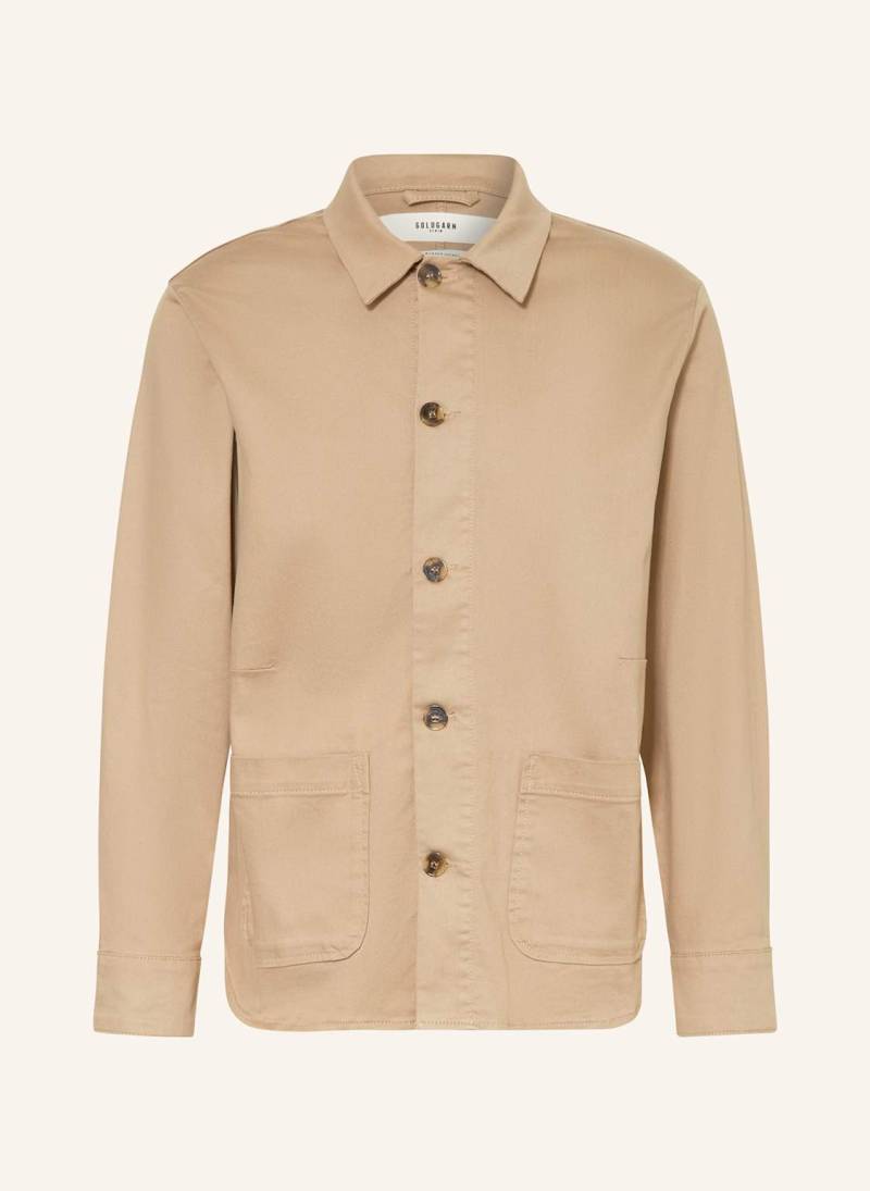 Goldgarn Denim Overjacket 68 The Worker Jacket beige von GOLDGARN DENIM