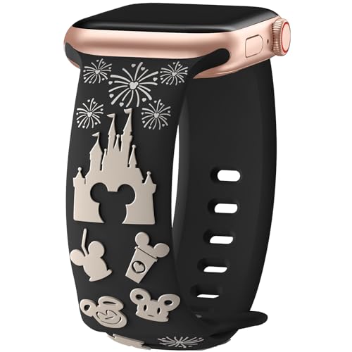Karikatur 3D Gravierte Armbänder Kompatibel mit Apple Watch Armband 40mm 38mm 44mm 45mm 41mm 42mm 49mm Damen, Zweifarbig Silikon Sportarmband für iWatch Series SE Ultra 10 9 8 7 6 5 4 3 2 1 Karikatur 3D Gravierte Armbänder Kompatibel mit Apple Watch Armband 40mm 38mm 44mm 45mm 41mm 42mm 49mm Damen, Zweifarbig Silikon Sportarmband für iWatch Series SE Ultra 10 9 8 7 6 5 4 3 2 1 von GOLDJU