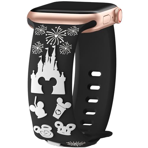 Karikatur 3D Gravierte Armbänder Kompatibel mit Apple Watch Armband 40mm 38mm 44mm 45mm 41mm 42mm 49mm Damen, Zweifarbig Silikon Sportarmband für iWatch Series SE Ultra 10 9 8 7 6 5 4 3 2 1 Karikatur 3D Gravierte Armbänder Kompatibel mit Apple Watch Armband 40mm 38mm 44mm 45mm 41mm 42mm 49mm Damen, Zweifarbig Silikon Sportarmband für iWatch Series SE Ultra 10 9 8 7 6 5 4 3 2 1 von GOLDJU