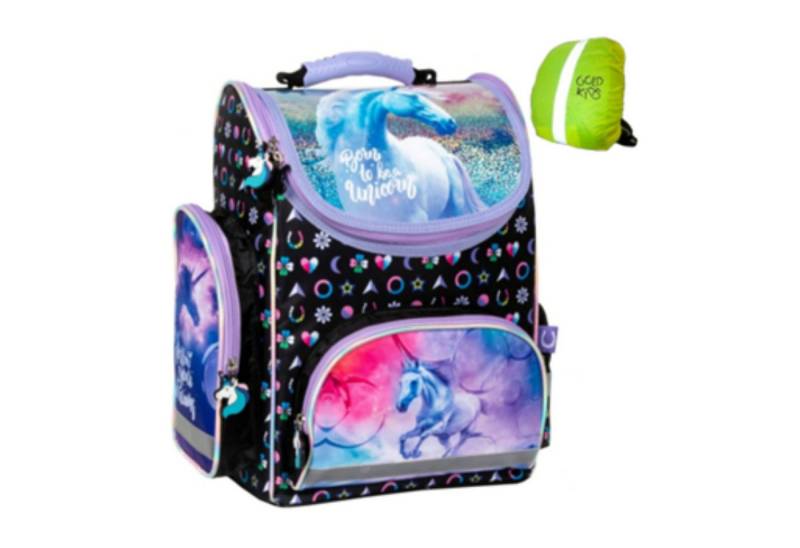 GOLDKIDS Kinderrucksack Schulrucksack Teenager (Teenager Kinderrucksack, für Jungen und Mädchen), mit Regenschutz von GOLDKIDS