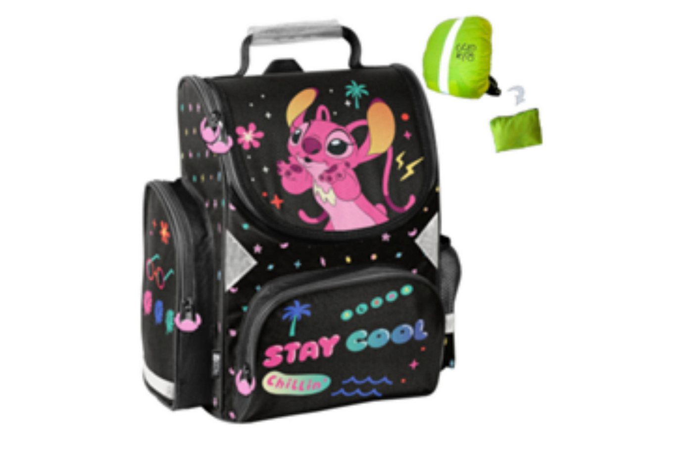 GOLDKIDS Kinderrucksack Schulrucksack Teenager (Teenager Kinderrucksack, für Jungen und Mädchen), mit Regenschutz von GOLDKIDS