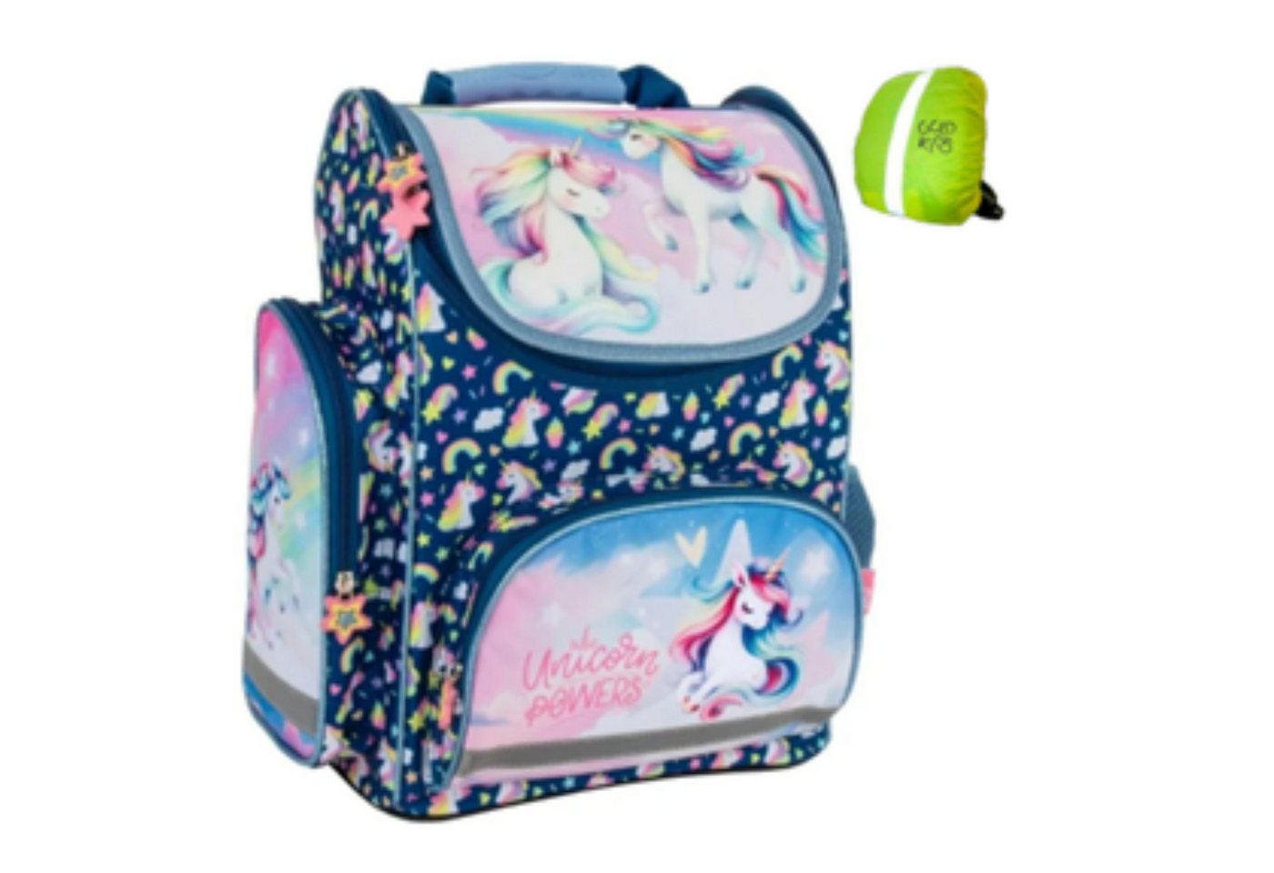 GOLDKIDS Schulranzen Schulrucksack Teenager (Kinderrucksack für, Jungen und Mädchen), mit Regenschutz von GOLDKIDS