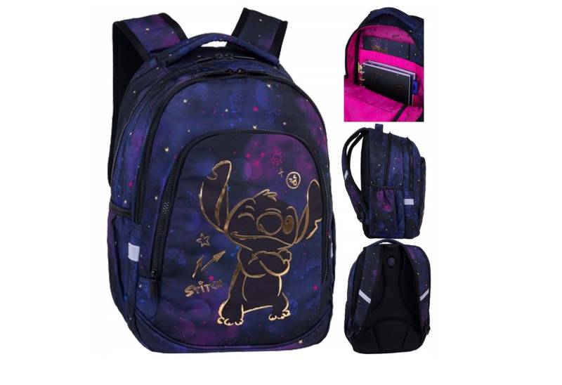 GOLDKIDS Schulrucksack Schulrucksack Teenager Kinderrucksack (für Jungen und Mädchen, 1-tlg., Ranzen Tornister Schulltasche), - Stitch Motiv von GOLDKIDS