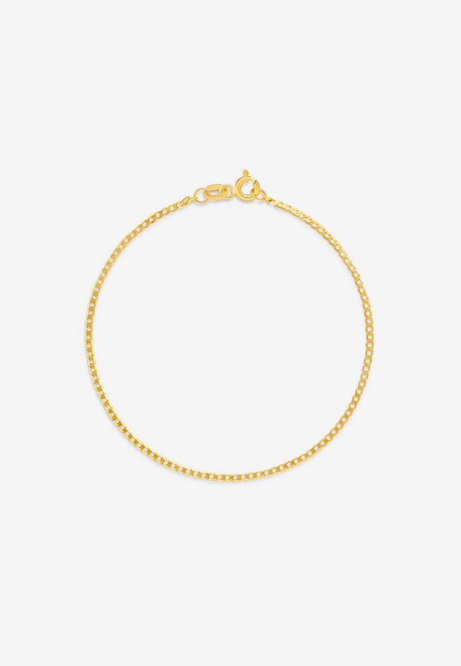 GOLDKLEIN Goldarmband 14 Karat Gold Panzer Stil 585 Echtgold 17cm-22cm, Bestpreisgarantie - Damen Herren mit Schmuckbox - Sale bis 30.11.2025 von GOLDKLEIN