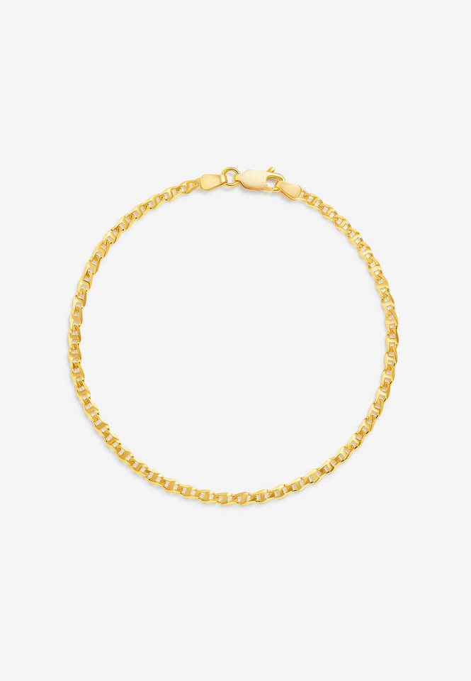 GOLDKLEIN Goldarmband 14 Karat Gold Traversino Stil 585 Echtgold 17cm-22cm, Bestpreisgarantie - Damen Herren mit Schmuckbox - Sale bis 30.11.2025 von GOLDKLEIN