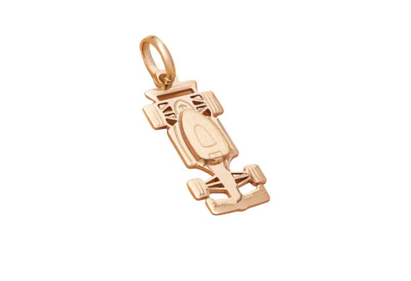 GOLDKLEIN Kettenanhänger Echtgold 14 Karat 585 Gold Rennwagen Auto Anhänger, Bestpreisgarantie - Damen Herren mit Schmuckbox - Sale bis 19.12.2025 von GOLDKLEIN
