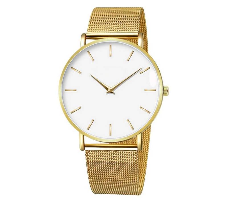 GOLDKLEIN Quarzuhr Quarzuhr Armbanduhr Edelstahl Schmuck Kira inkl. Geschenkbox, Damen Herren, Angebot bis 22.12.2025 von GOLDKLEIN