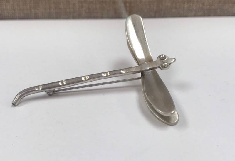 Große Vintage Mexiko 925 Sterling Silber 3D Libelle Brosche/Anstecknadel Große Vintage Mexiko 925 Sterling Silber 3D Libelle Brosche/Anstecknadel von GOLDKNOX