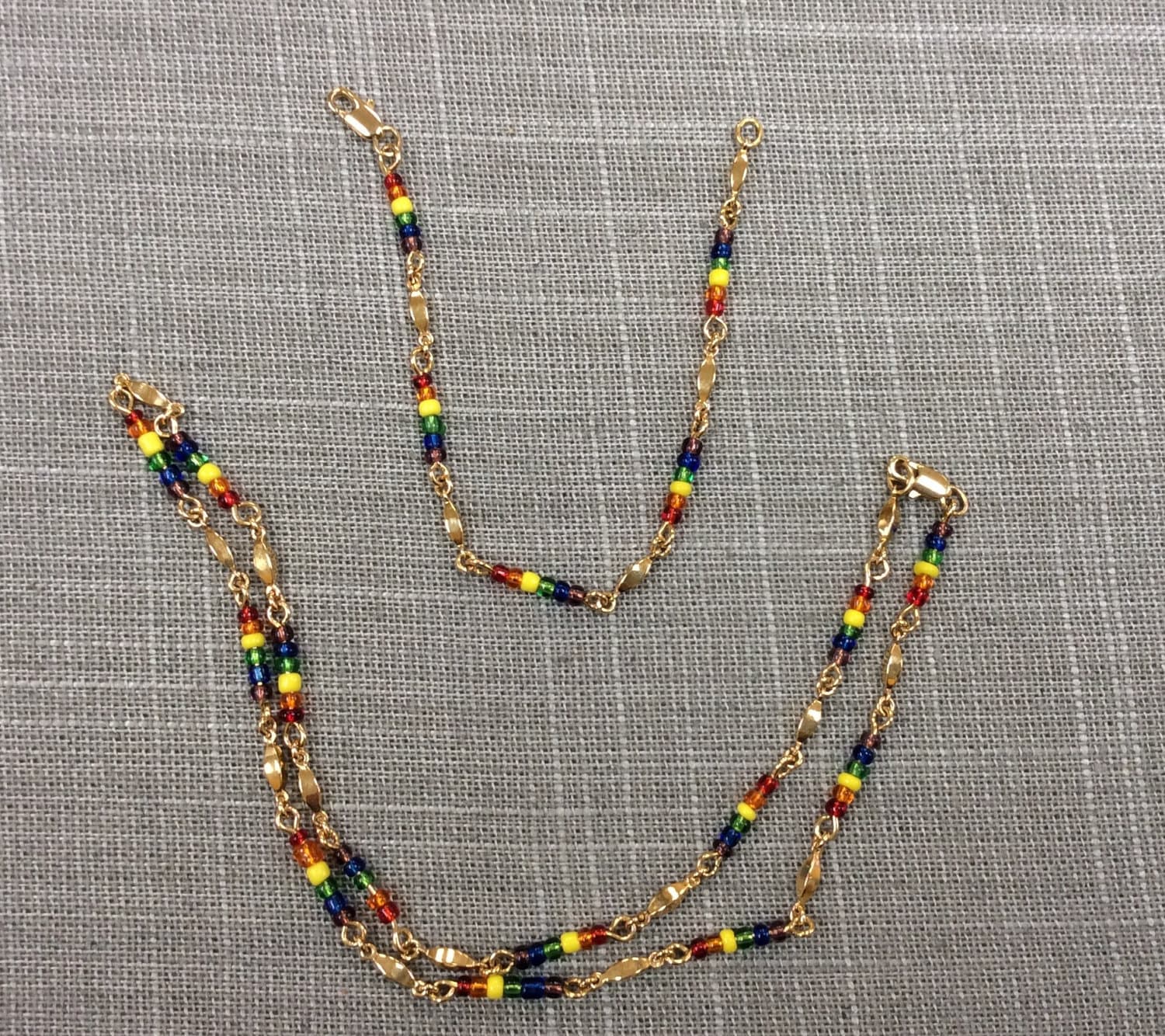 Handgemachte Halskette Und Armband Set Mit Multi Color Perlen Kostenloser Us First Class Versand Handgemachte Halskette Und Armband Set Mit Multi Color Perlen Kostenloser Us First Class Versand von GOLDKNOX