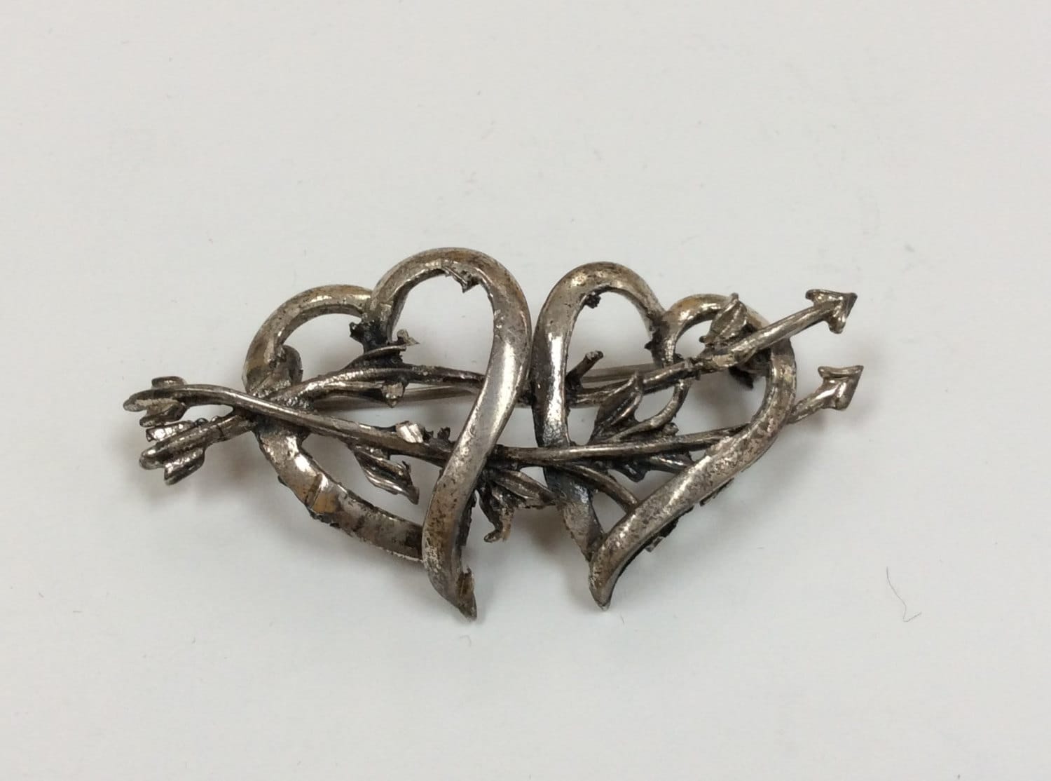 Jahrgang Danecraft 925 Sterling Silber Herz/Brosche/Pin Kostenloser Us Versand von GOLDKNOX