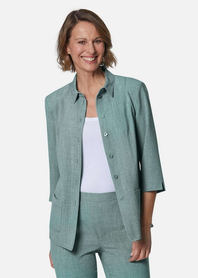 GOLDNER 2-in-1-Kleid Kurzgröße: Leichthosenanzug in Leinenoptik von GOLDNER