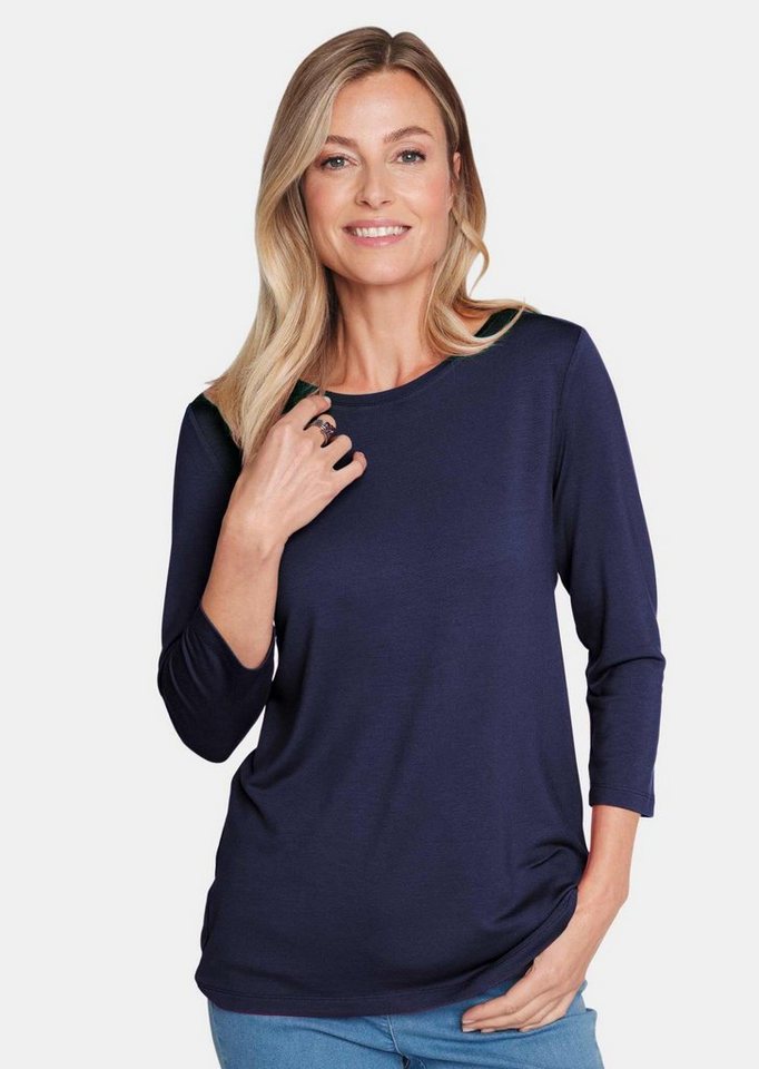 GOLDNER 3/4-Arm-Shirt Kurzgröße: Kombifreundliches Shirt mit ¾ Arm von GOLDNER