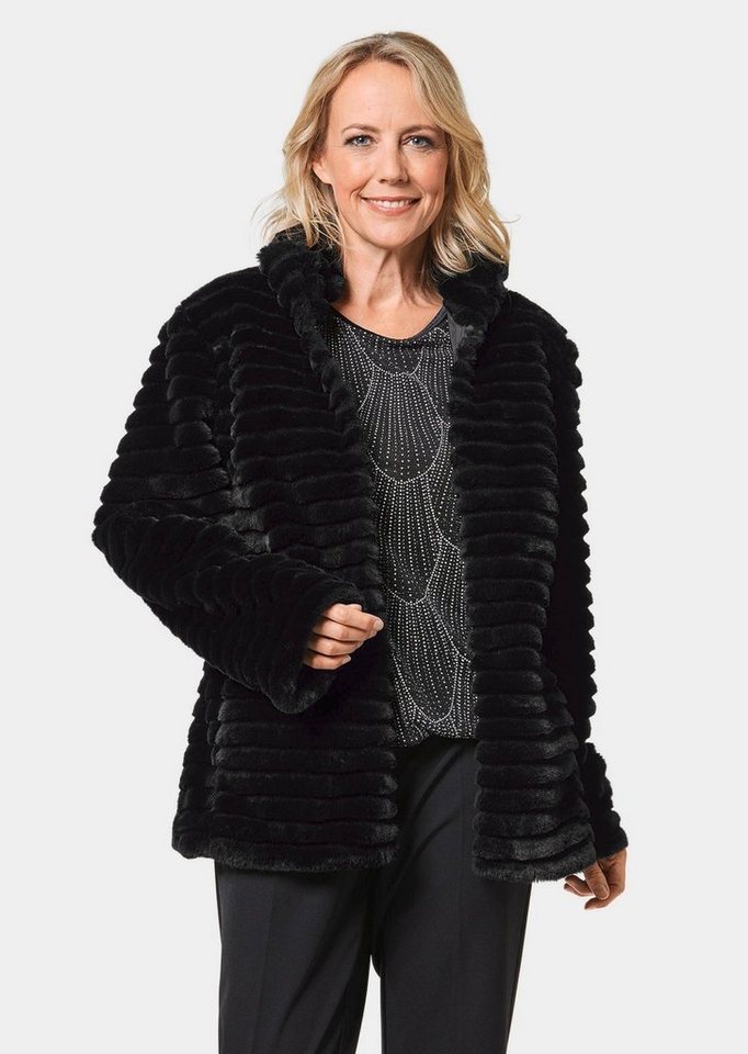 GOLDNER Allwetterjacke Kurzgröße: Jacke in Rexkanin-Optik von GOLDNER