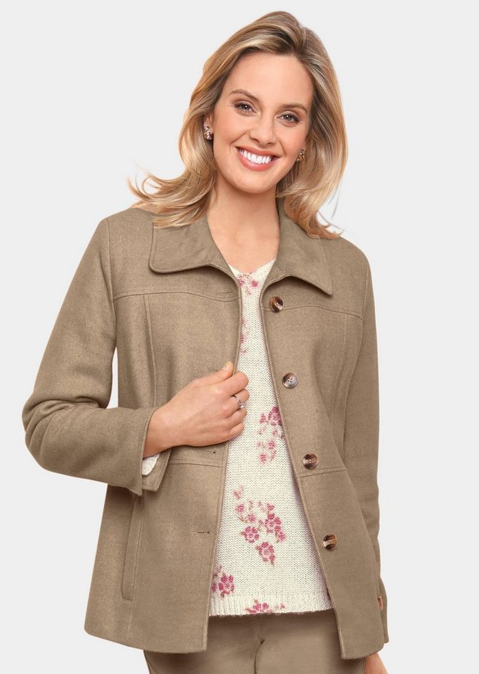 GOLDNER Allwetterjacke Kurzgröße: Jacke in Velourslederoptik Ohne GOLDNER Allwetterjacke Kurzgröße: Jacke in Velourslederoptik Ohne von GOLDNER