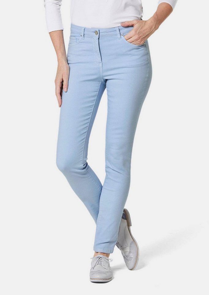 GOLDNER Bequeme Jeans Lange Freizeithose BELLA mit Formbund Slim Fit Stretch-Jeans mit hohem Komfort, Formbund von GOLDNER