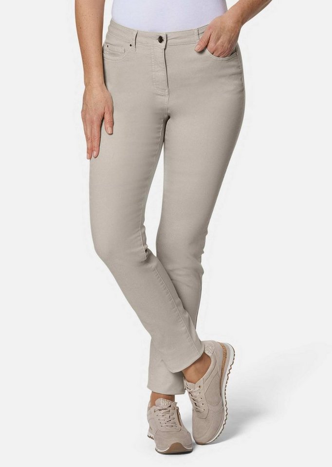 GOLDNER Bequeme Jeans Lange Freizeithose BELLA mit Formbund Slim Fit Stretch-Jeans mit hohem Komfort, Formbund von GOLDNER